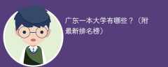 2025年广东一本大学有哪些？（附最新排名榜）
