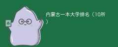 内蒙古一本大学排名2025最新排名（10所）