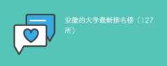 安徽的大学排名2025最新排名榜（127所）