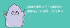 鹤岗有哪些大学？鹤岗的大学排名2025最新「附分数线」