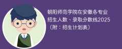朝阳师范学院在安徽各专业招生人数、录取分数线2025（附：招生计划表）