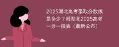 2025湖北高考分数线是多少？附湖北2025高考一分一段表（最新公布）