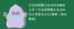 巴音郭楞蒙古自治州有哪些大学？巴音郭楞蒙古自治州的大学排名2025最新（附分数线）