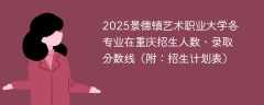 2025景德镇艺术职业大学各专业在重庆招生人数、录取分数线（附：招生计划表）